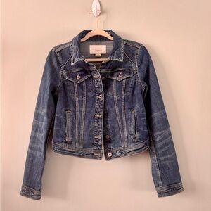 Pilcro and the Letterpress by Anthropologie classic denim blue jacket size M
